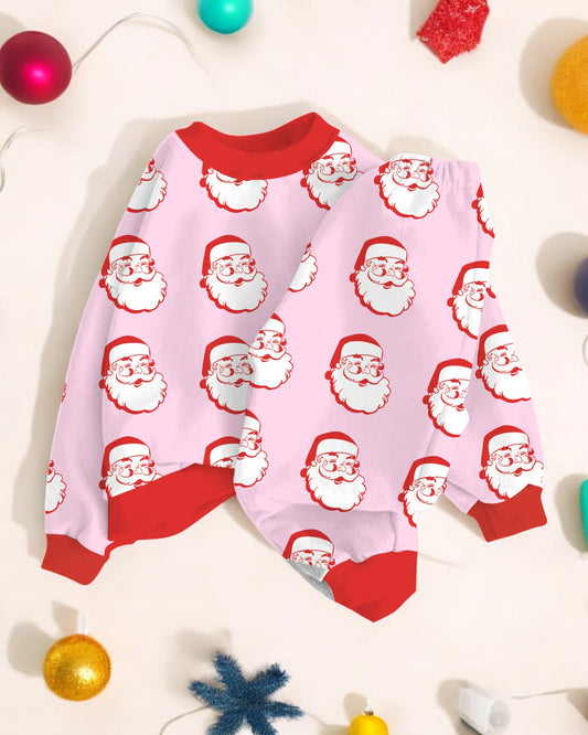 Father Christmas (Pink) | Bamboo French Terry Jogger Set