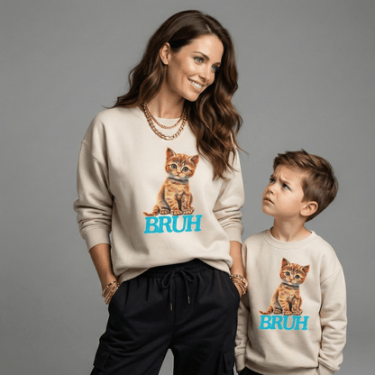 Bruh Crewneck Sweatshirt - Bunny Knots