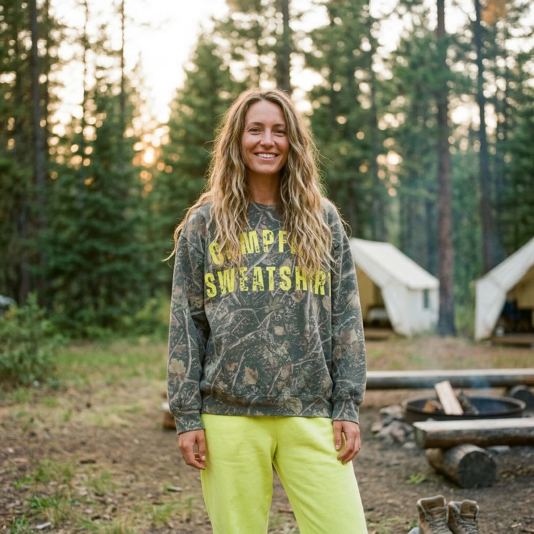 Neon Campfire Crewneck