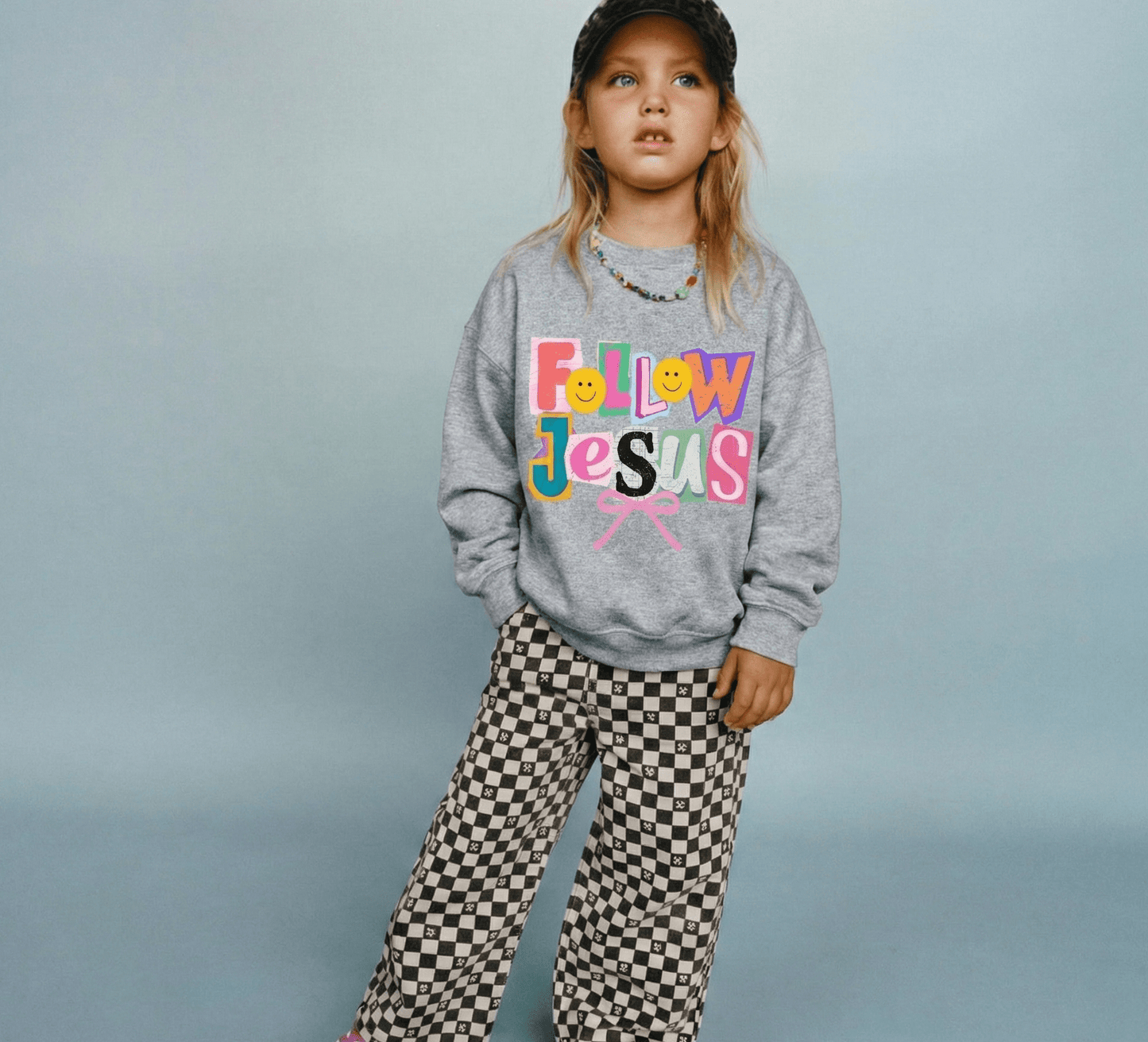 Follow Jesus Crewneck Sweatshirt - Bunny Knots