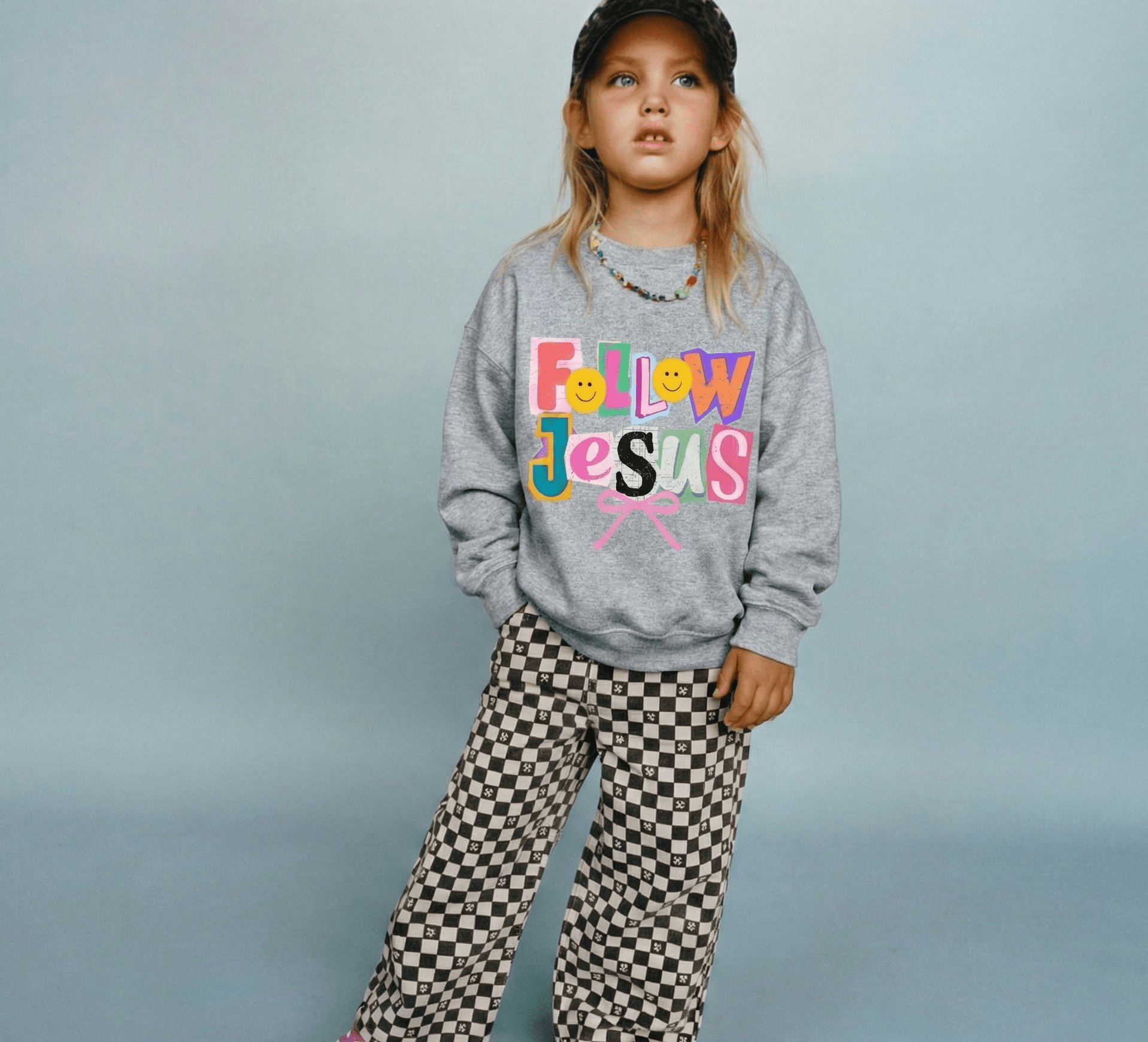 Follow Jesus Crewneck Sweatshirt - Bunny Knots