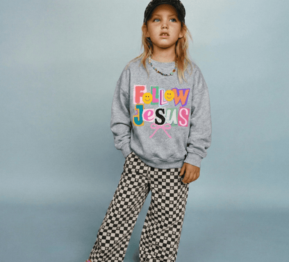 Follow Jesus Crewneck Sweatshirt - Bunny Knots