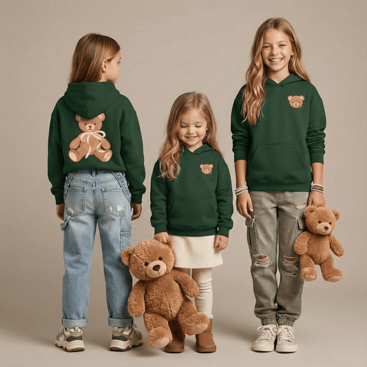 Beary Bestie Hoodie - Bunny Knots