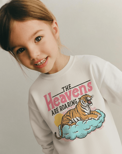 The Heavens are Roaring Crewneck Sweatshirt - Bunny Knots
