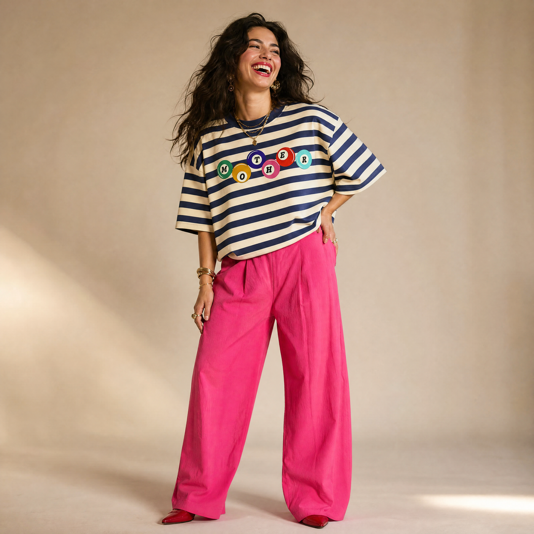 Mother's Break Luxe Oversized Drop Sleeve T-Shirt