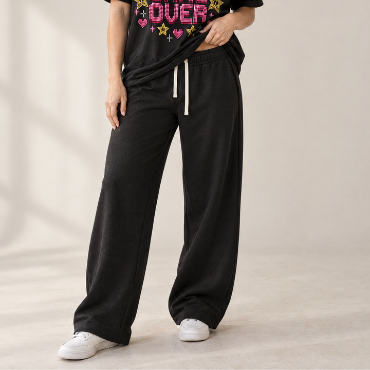 Cozy Cloud Wide Leg Sweatpants