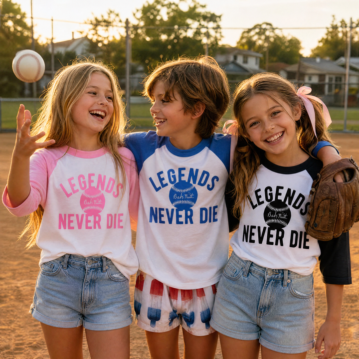 Legends Never Die Raglan