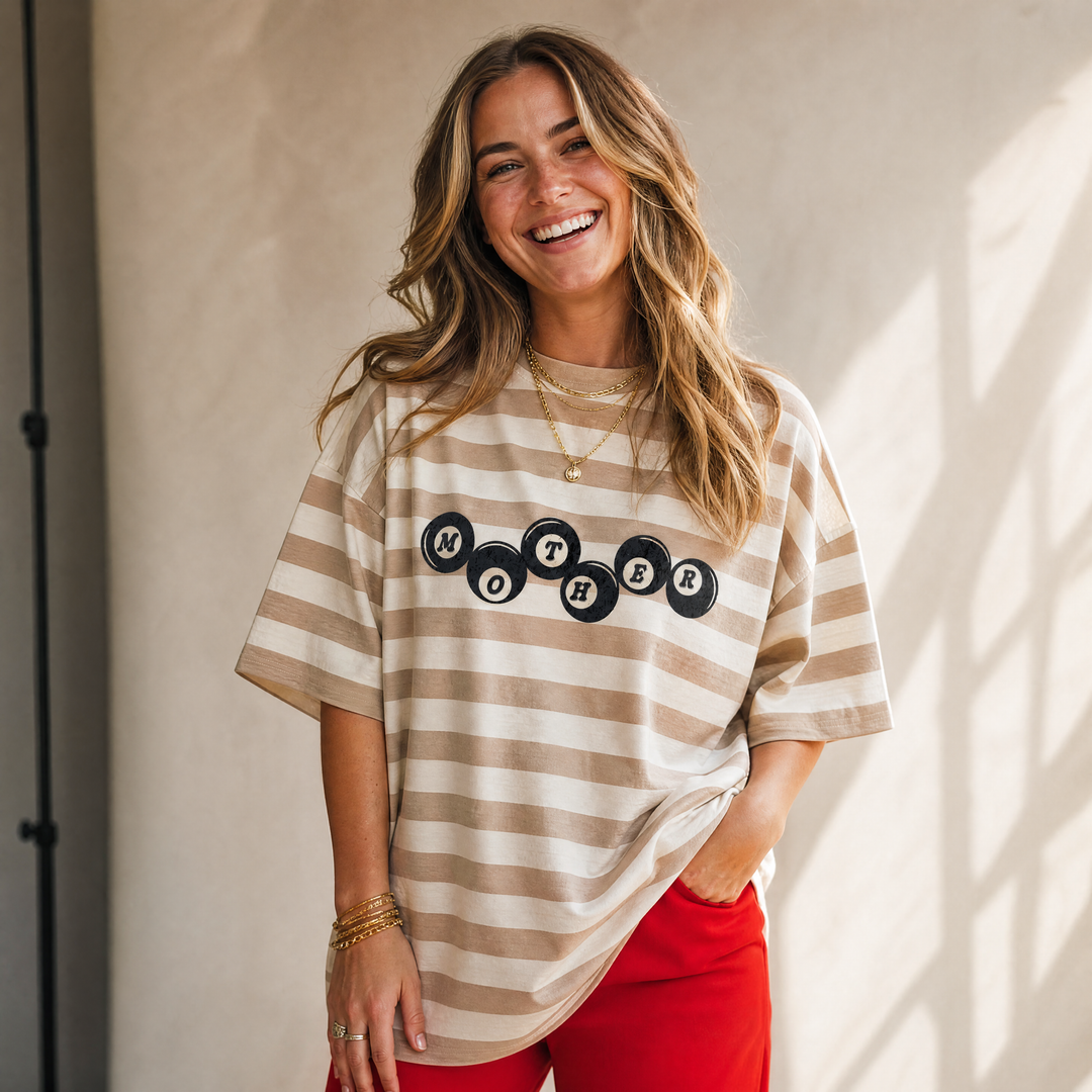 Mother's Break Luxe Oversized Drop Sleeve T-Shirt