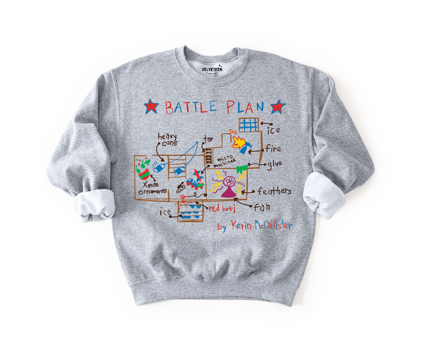 Home Alone Battle Plan Crewneck Sweatshirt - Bunny Knots