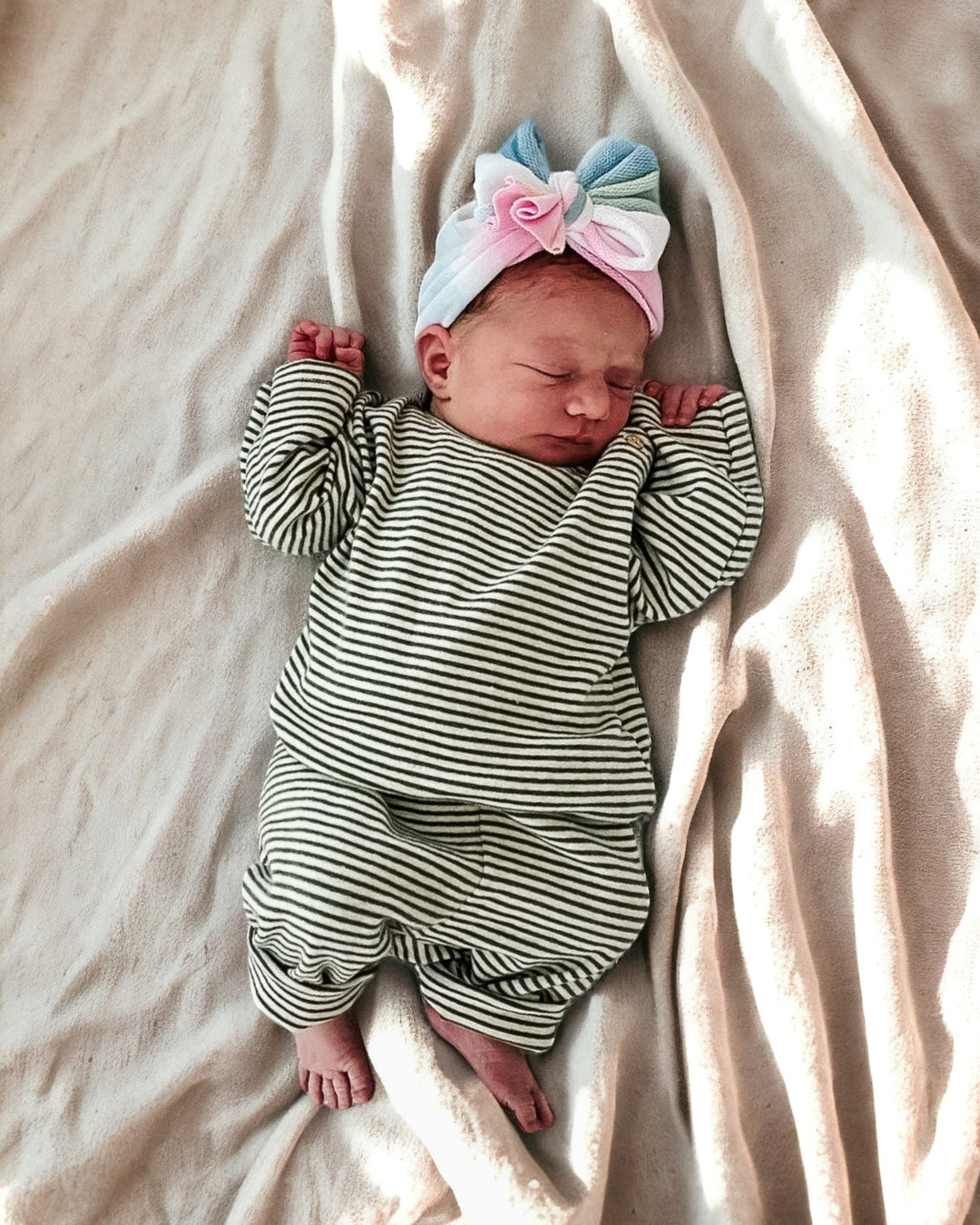 Jazi | Pastel Tie Dye | French Terry Headwrap - Bunny Knots