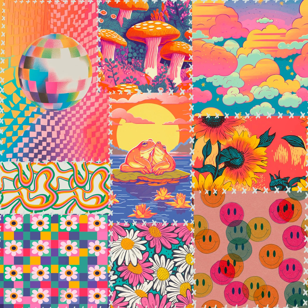 Woodstock Dreams Twirl Dress - Bunny Knots