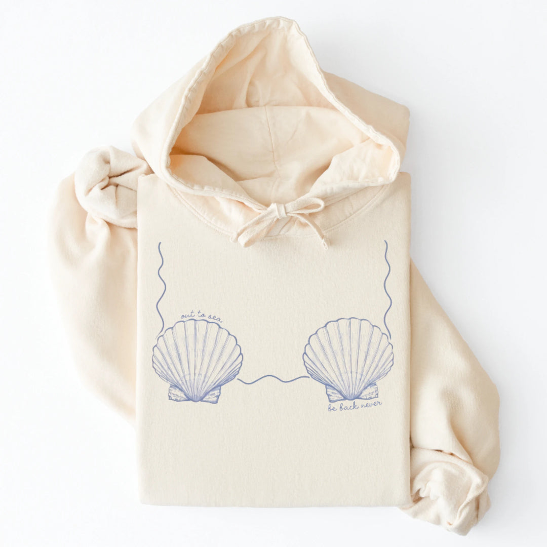 Out To Sea Be Back Never Lightweight Hoodie