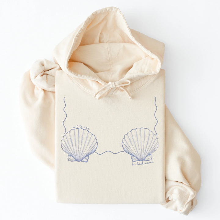 Out To Sea Be Back Never Lightweight Hoodie