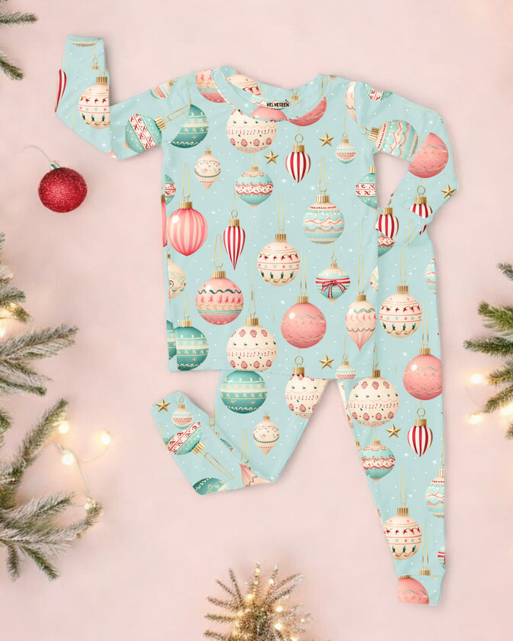 Merry Baubles | Bamboo Loungewear Set - Bunny Knots