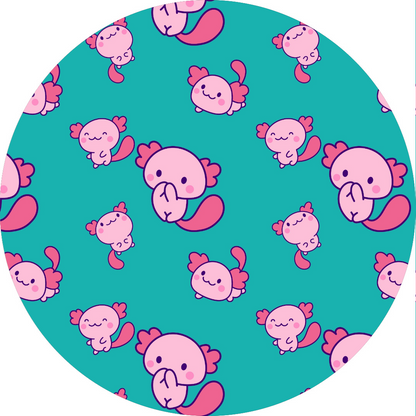 Giggly Axolotl | Modal Short Sleeve 2-Piece Lounge Set