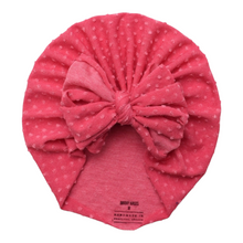 Load image into Gallery viewer, Bette | Washed Magenta | Shabby Swiss Dot Headwrap
