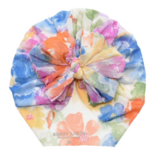 Load image into Gallery viewer, Augustina | Color Wheel Floral | Boho Mesh Headwrap
