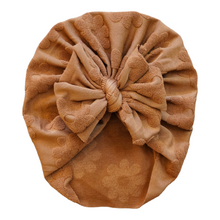 Load image into Gallery viewer, Rhodes | Nifty Camel Floral | Terry Embossed Headwrap

