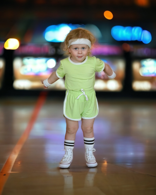 Lime Crema | Bamboo Retro Shortie Set