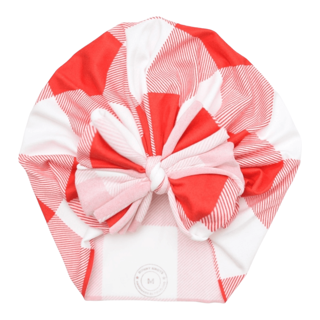 Lauryn | Picnic Red Gingham | Classic Headwrap - Bunny Knots