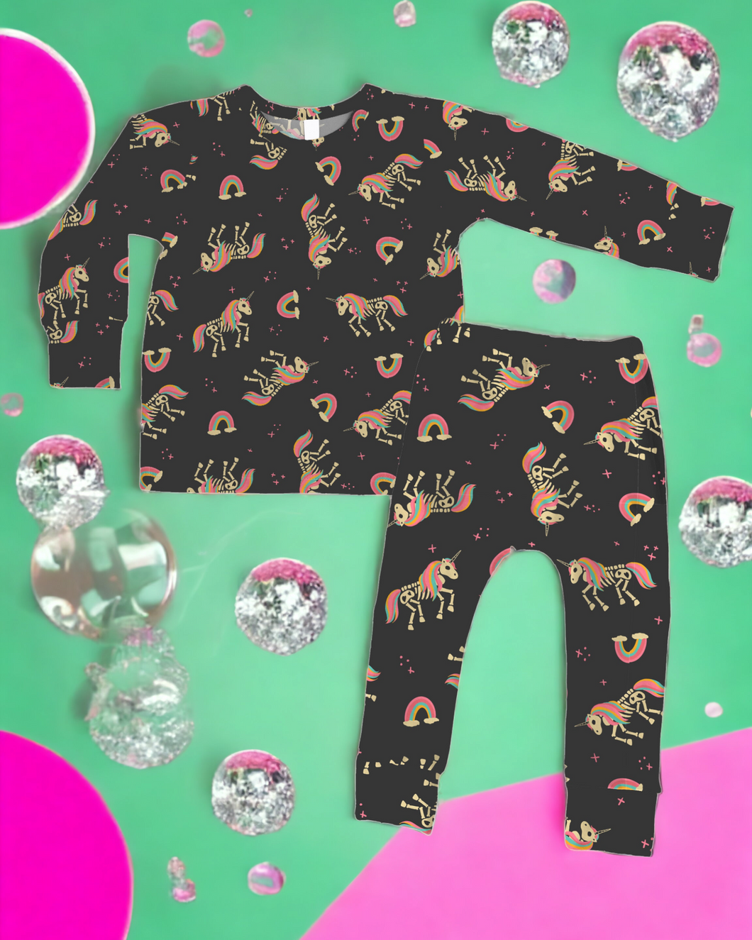Crystal Bones | Bamboo Long Sleeve Loungewear Set