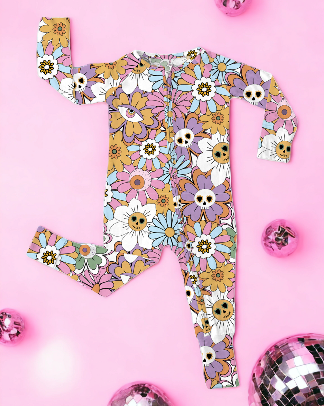 Groovy Little Ghoul Bamboo Zippy