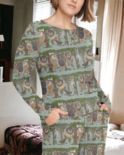 Load image into Gallery viewer, Wild Rumpus | Women&#39;s Bamboo Long Sleeve Loungewear Set
