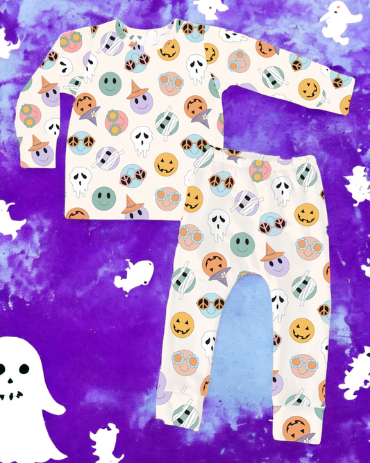Happy Haunts | Bamboo Long Sleeve Loungewear Set