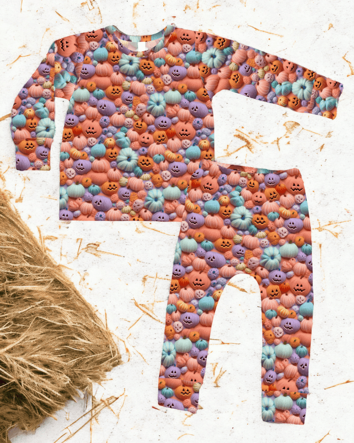 Prettiest Little Patch | Bamboo Long Sleeve Loungewear Set - Bunny Knots