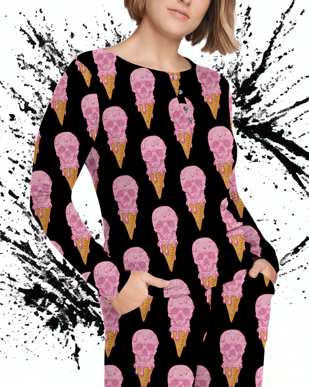 Ice Scream | Women's Bamboo Long Sleeve Loungewear Set