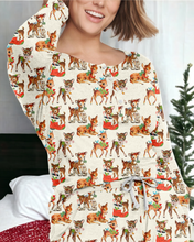 Load image into Gallery viewer, Holiday Greetings | Women&#39;s Bamboo Long Sleeve Loungewear Set
