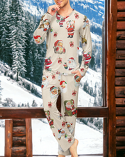 Load image into Gallery viewer, Jolly Old St. Nick | Unisex Adult Bamboo Long Sleeve Loungewear Set
