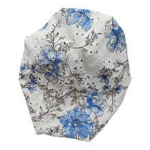 Load image into Gallery viewer, Maybelline | Blue &amp; White Floral | Eyelet Headwrap
