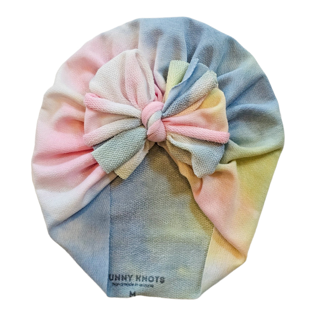 Jazi | Pastel Tie Dye | French Terry Headwrap - Bunny Knots