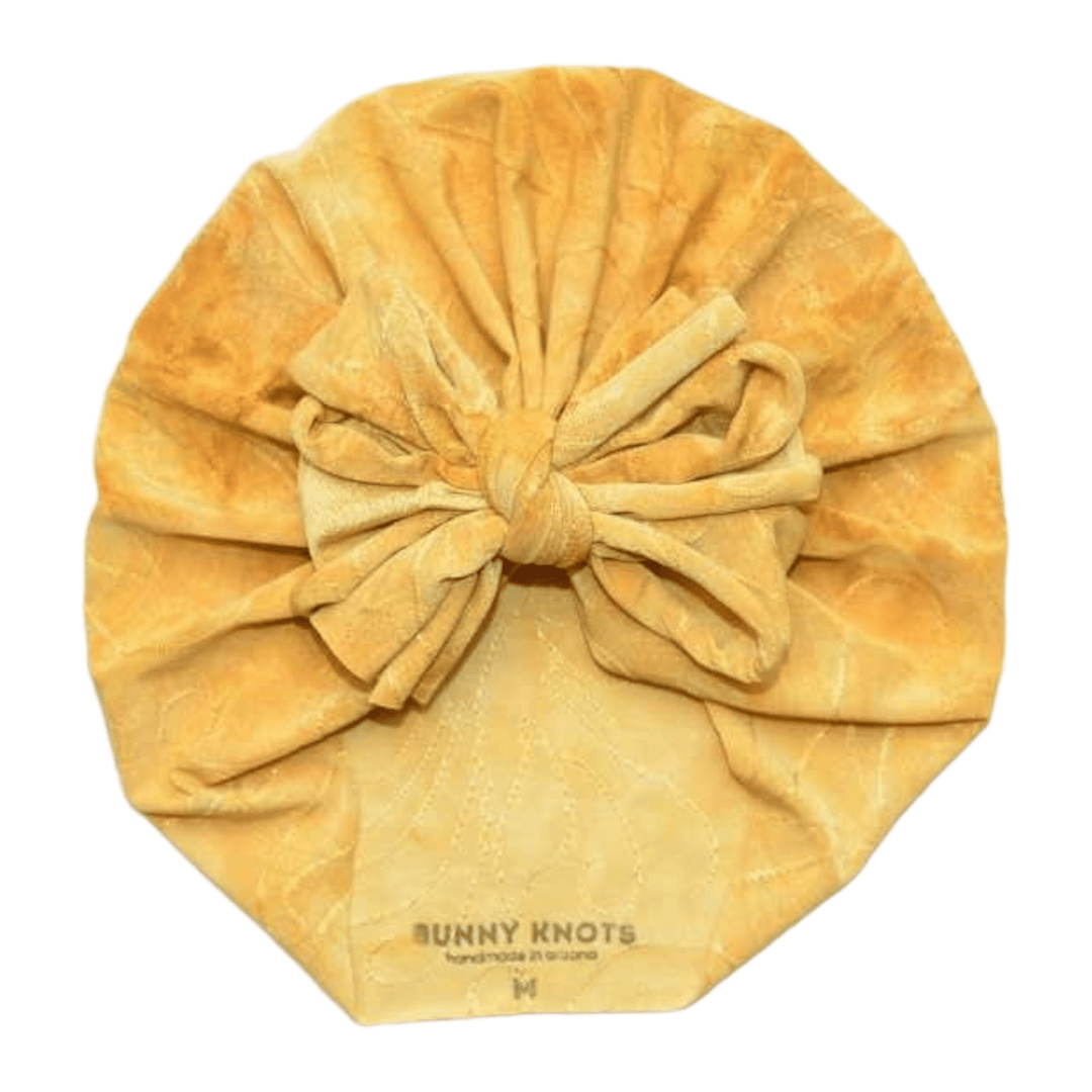 Ash | You're So Golden Tie - Dye | Embroidered Headwrap - Bunny Knots