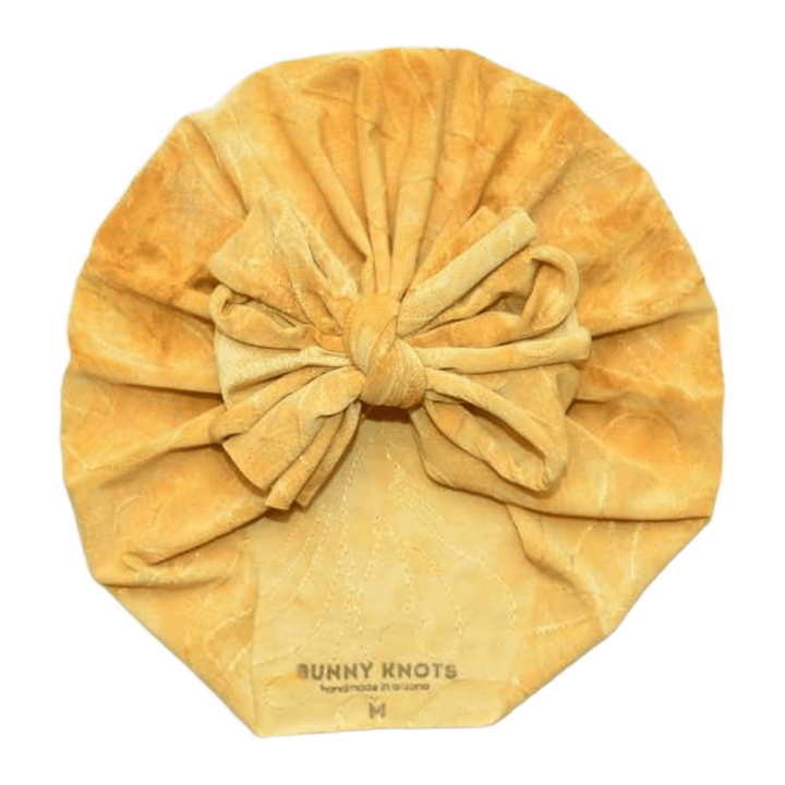 Ash | You're So Golden Tie - Dye | Embroidered Headwrap - Bunny Knots