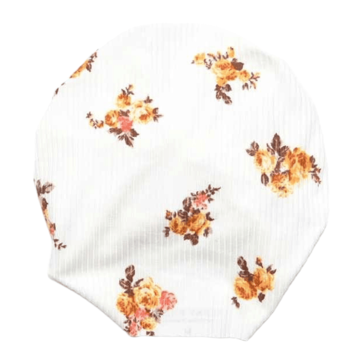 Potsie | Antique Floral | Brushed Rib Headwrap - Bunny Knots