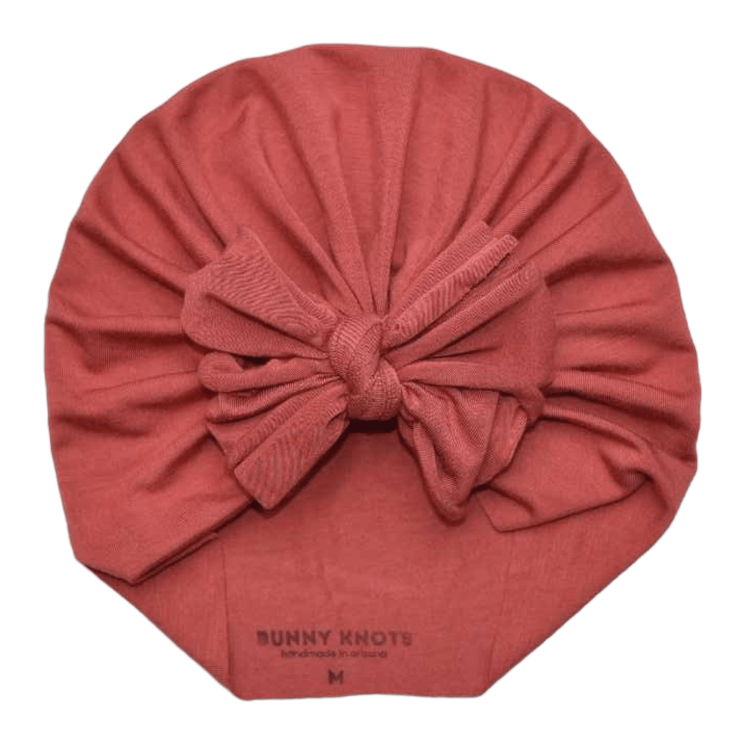 Shira | Teracotta Red | Modal Headwrap - Bunny Knots