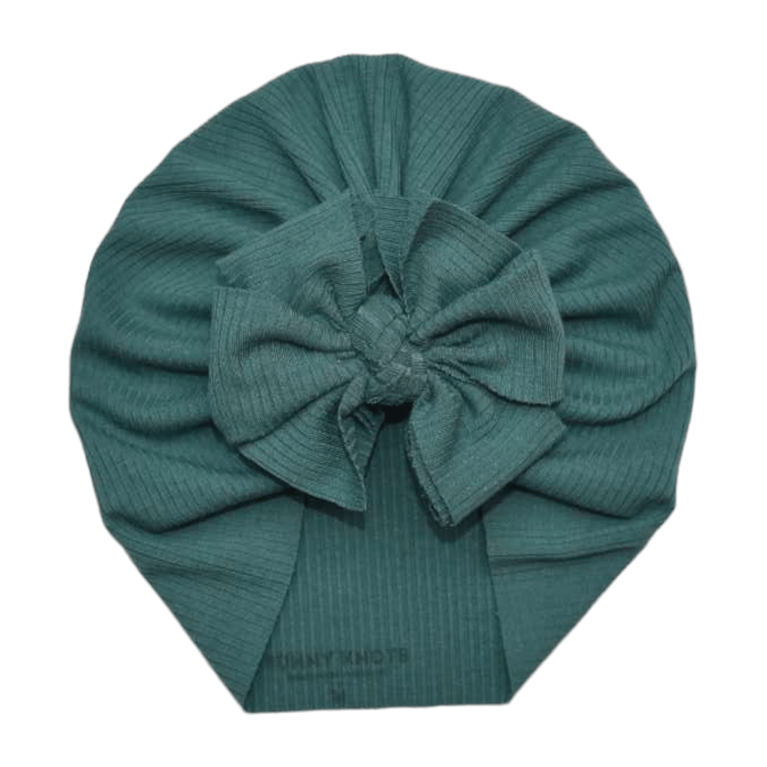 Brussels | Rich Hunter Green | Ribbed Headwrap - Bunny Knots