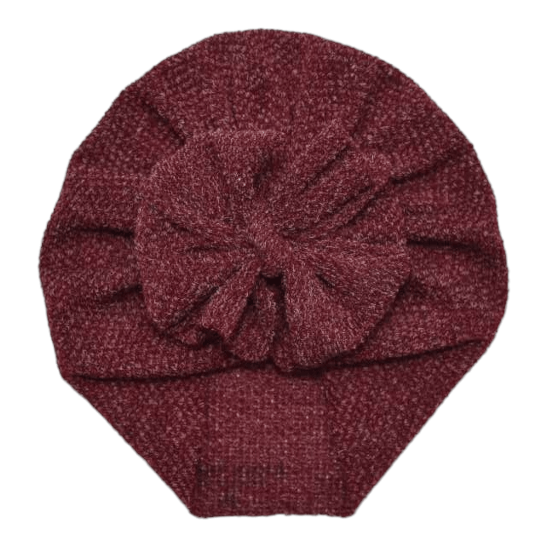 Redi | Garnet & Ivory Woven | Sweater Headwrap - Bunny Knots