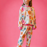 Warhol's Garden | Pop Art Floral | Bamboo French Terry Jogger Set