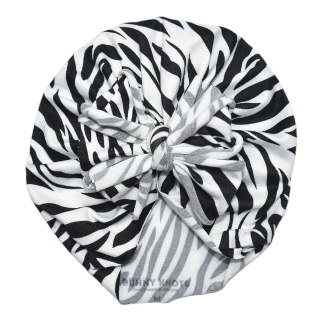 Zula | Zebra | Classic Headwrap - Bunny Knots