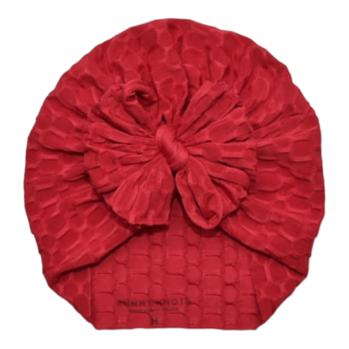 Kelsianne | Flamin Red | Honeycomb Headwrap - Bunny Knots