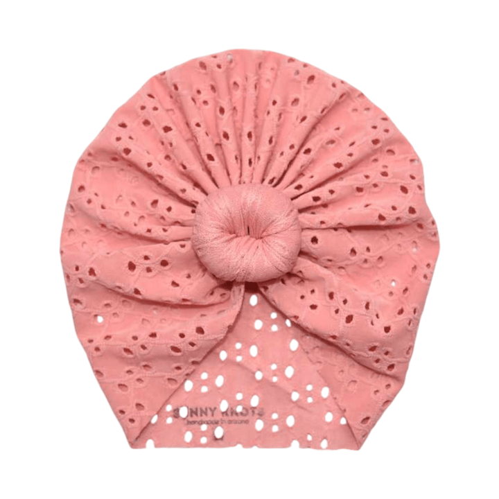 Ava | Rogue Pink | Eyelet Headwrap - Bunny Knots