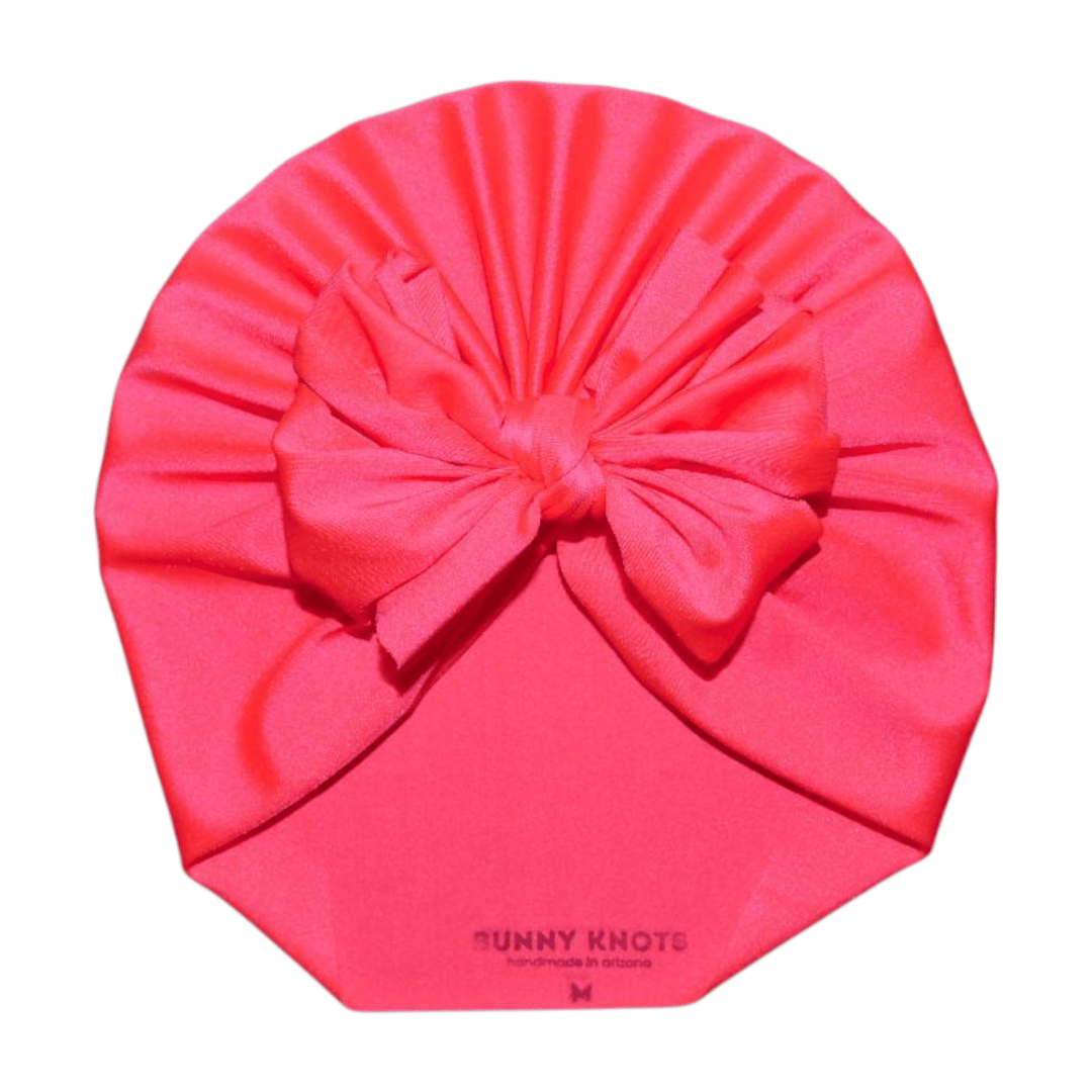 Coralette | Flamingo Pink | Swim Headwrap - Bunny Knots