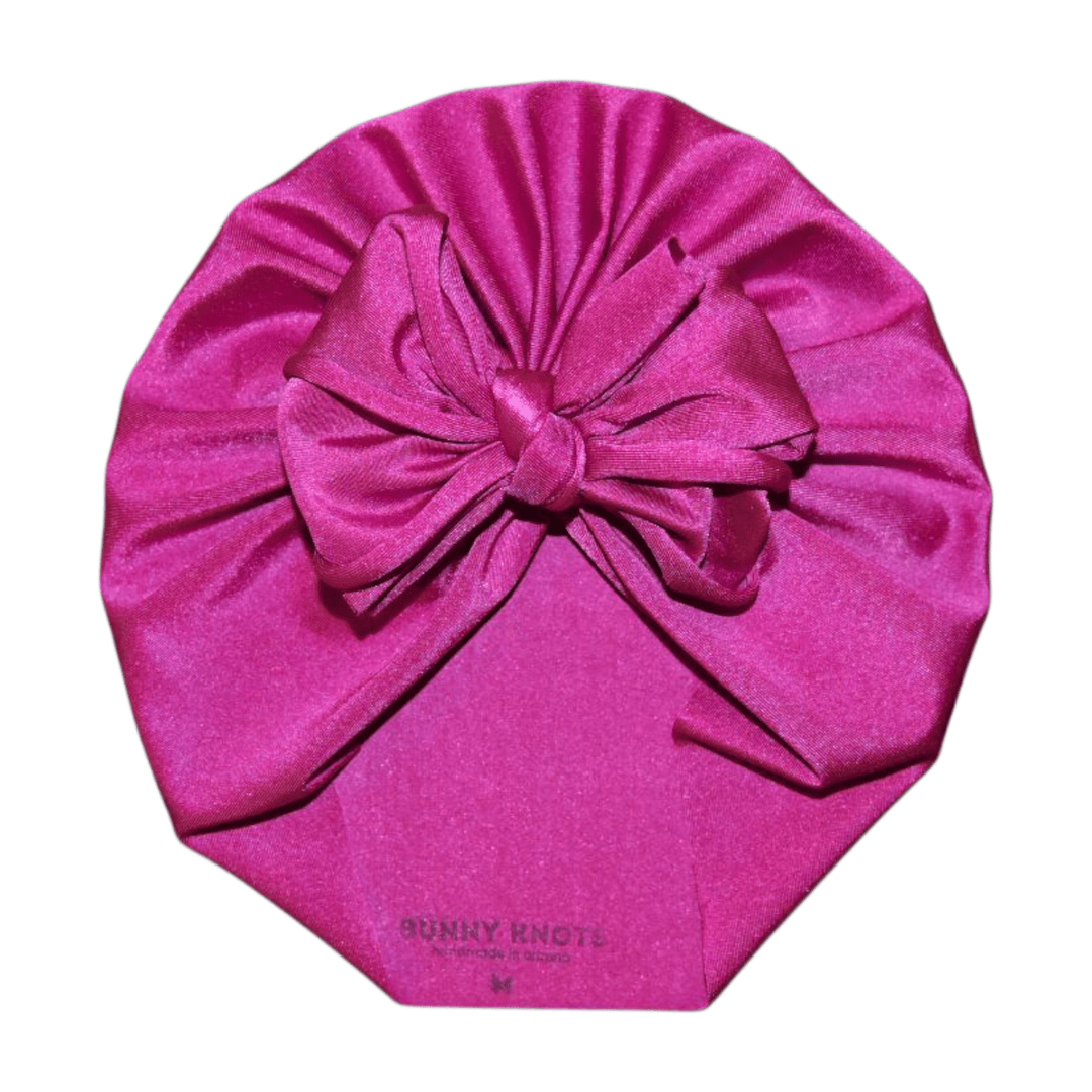 Taty | Bold Magenta | Swim Headwrap - Bunny Knots