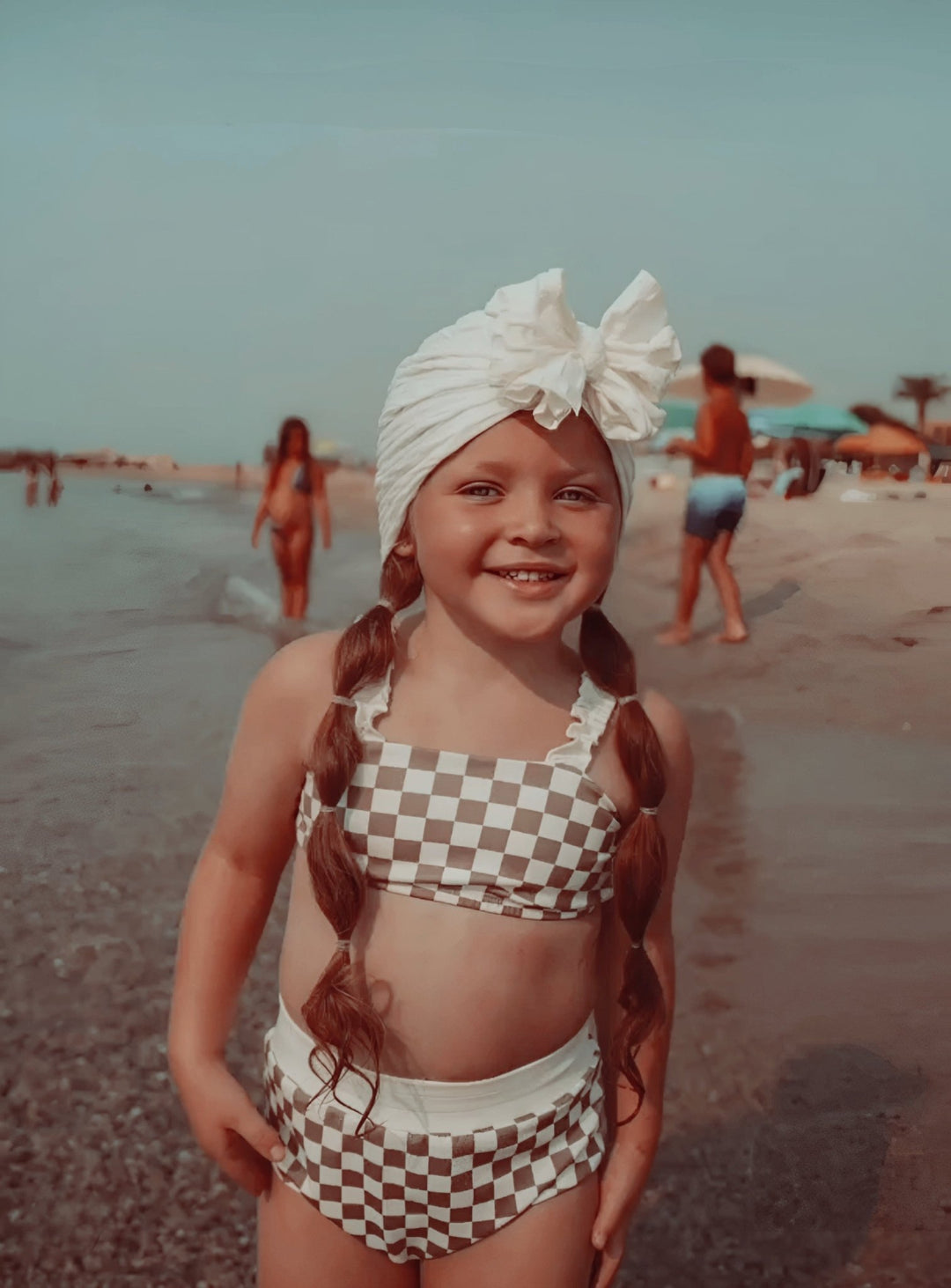 Noona | Toasted Marshmallow | Honeycomb Headwrap - Bunny Knots