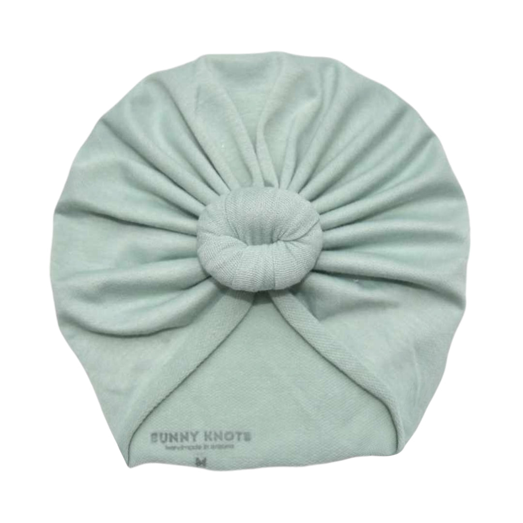 Martine | Autumn Mint | French Terry Headwrap - Bunny Knots
