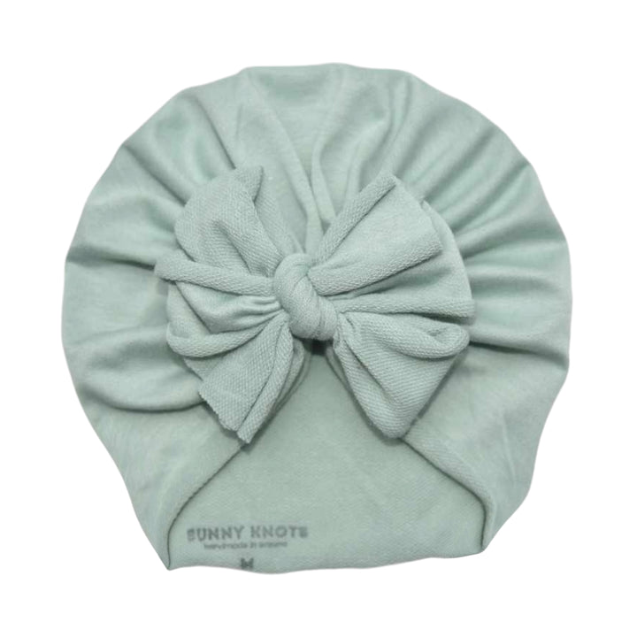 Martine | Autumn Mint | French Terry Headwrap - Bunny Knots