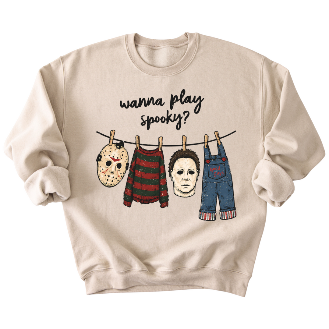 Wanna Play Spooky Sweatshirt